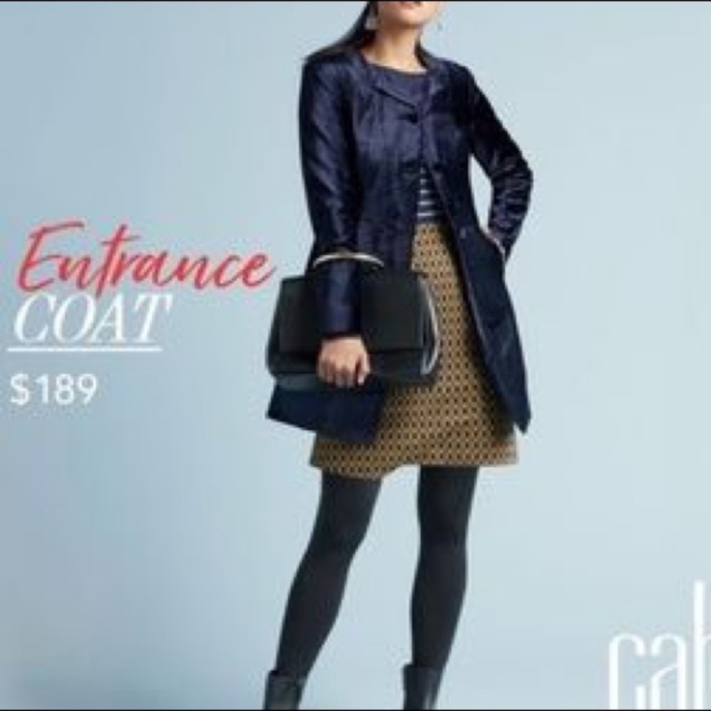 New Cabi Entrance Coat Navy size M